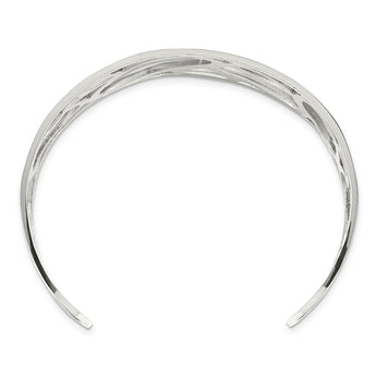 Stainless Steel Ovals Cuff Bangle - Birthstone Company
