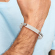 Stainless Steel ID Plate 8.5in Polished Bracelet