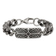 Stainless Steel Antiqued 9in Bracelet