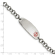 Stainless Steel Medical Jewelry 7.25in Bracelet - Birthstone Company