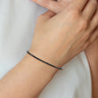 Stainless Steel Black IP Plated Bangle - Birthstone Company
