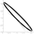 Stainless Steel Black IP Plated Bangle - Birthstone Company