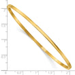 Stainless Steel Yellow IP Plated Bangle - Birthstone Company