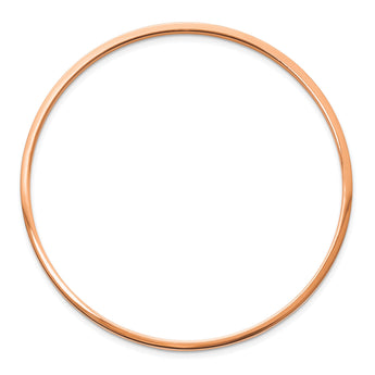 Stainless Steel Pink IP-plated Bangle - Birthstone Company