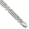 Stainless Steel Polished with 1/4 carat Diamond Fancy Bracelet for Men 8.75 in - Birthstone Company