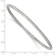 Stainless Steel Textured Bangle - Birthstone Company