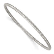 Stainless Steel Textured Bangle - Birthstone Company