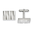 Stainless Steel Brushed & Polished Cuff Links - Birthstone Company