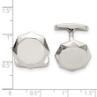Stainless Steel Polished Geometric Cuff Links - Birthstone Company