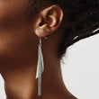 Stainless Steel Polished Shepherd Hook Dangle Earrings - Birthstone Company
