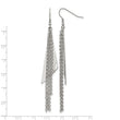 Stainless Steel Polished Shepherd Hook Dangle Earrings - Birthstone Company