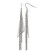 Stainless Steel Polished Shepherd Hook Dangle Earrings - Birthstone Company