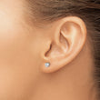 Chisel Stainless Steel Polished 4mm Heart CZ Stud Post Earrings - Birthstone Company