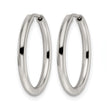 Stainless Steel Polished 19.60mm Endless Hinged Hoops - Birthstone Company