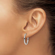 Stainless Steel Polished 19.60mm Endless Hinged Hoops - Birthstone Company