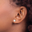 Stainless Steel Polished Circle Post Earrings