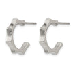 Stainless Steel Polished Post Hoop Earrings - Birthstone Company