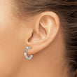 Stainless Steel Polished Post Hoop Earrings - Birthstone Company