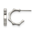 Stainless Steel Polished Post Hoop Earrings - Birthstone Company