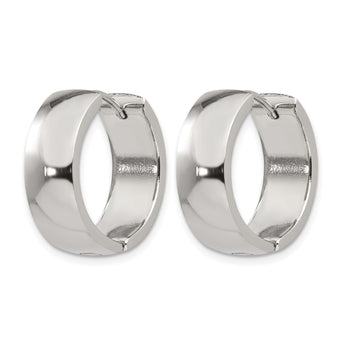 Stainless Steel Hinged Hoop Earrings - Birthstone Company
