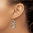Chisel Stainless Steel Polished Dangle Shepherd Hook Earrings
