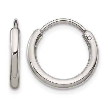 Stainless Steel Polished 2.00mm Endless Hoop Earrings - Birthstone Company