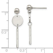 Stainless Steel Polished Post Dangle Earrings