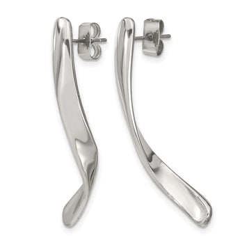 Stainless Steel Polished Post Earrings - Birthstone Company