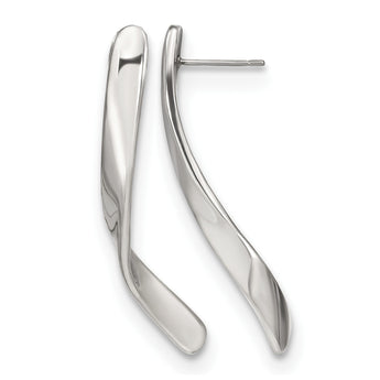 Stainless Steel Polished Post Earrings - Birthstone Company