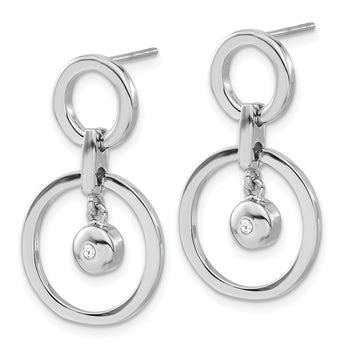 Stainless Steel CZ Earrings - Birthstone Company