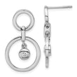 Stainless Steel CZ Earrings - Birthstone Company
