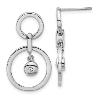 Stainless Steel CZ Earrings - Birthstone Company