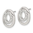 Stainless Steel CZ Earrings - Birthstone Company