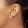 Chisel Stainless Steel Polished 3.5mm Hinged Hoop Earrings