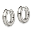 Chisel Stainless Steel Polished 5mm Hinged Hoop Earrings