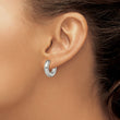 Chisel Stainless Steel Polished 5mm Hinged Hoop Earrings