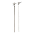 Chisel Stainless Steel Polished Bar Post Dangle Earrings