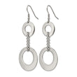 Stainless Steel Polished Circles Dangle Earrings - Birthstone Company