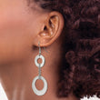 Stainless Steel Polished Circles Dangle Earrings - Birthstone Company