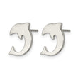 Stainless Steel Polished Dolphin Post Earrings - Birthstone Company