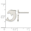 Stainless Steel Polished Dolphin Post Earrings - Birthstone Company
