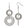 Stainless Steel Multiple Circle Dangle Earrings - Birthstone Company