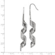 Stainless Steel Swirl Dangle Earrings