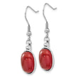Stainless Steel Red Agate Earrings - Birthstone Company