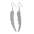 Stainless Steel CZ Shepherd Hook Dangle Earrings - Birthstone Company
