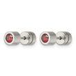 Stainless Steel CZ Jan Birthstone Polished Post Earrings - Birthstone Company