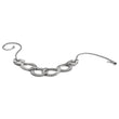 Stainless Steel Interlinked Oval 16.5in w/ext Necklace - Birthstone Company
