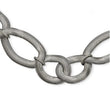 Stainless Steel Interlinked Oval 16.5in w/ext Necklace - Birthstone Company