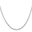 Stainless Steel Polished 2.75mm Anchor Chain - Birthstone Company