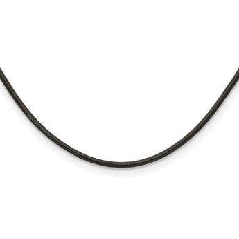 3.00 Genuine Leather Greece Textured Necklace - Birthstone Company